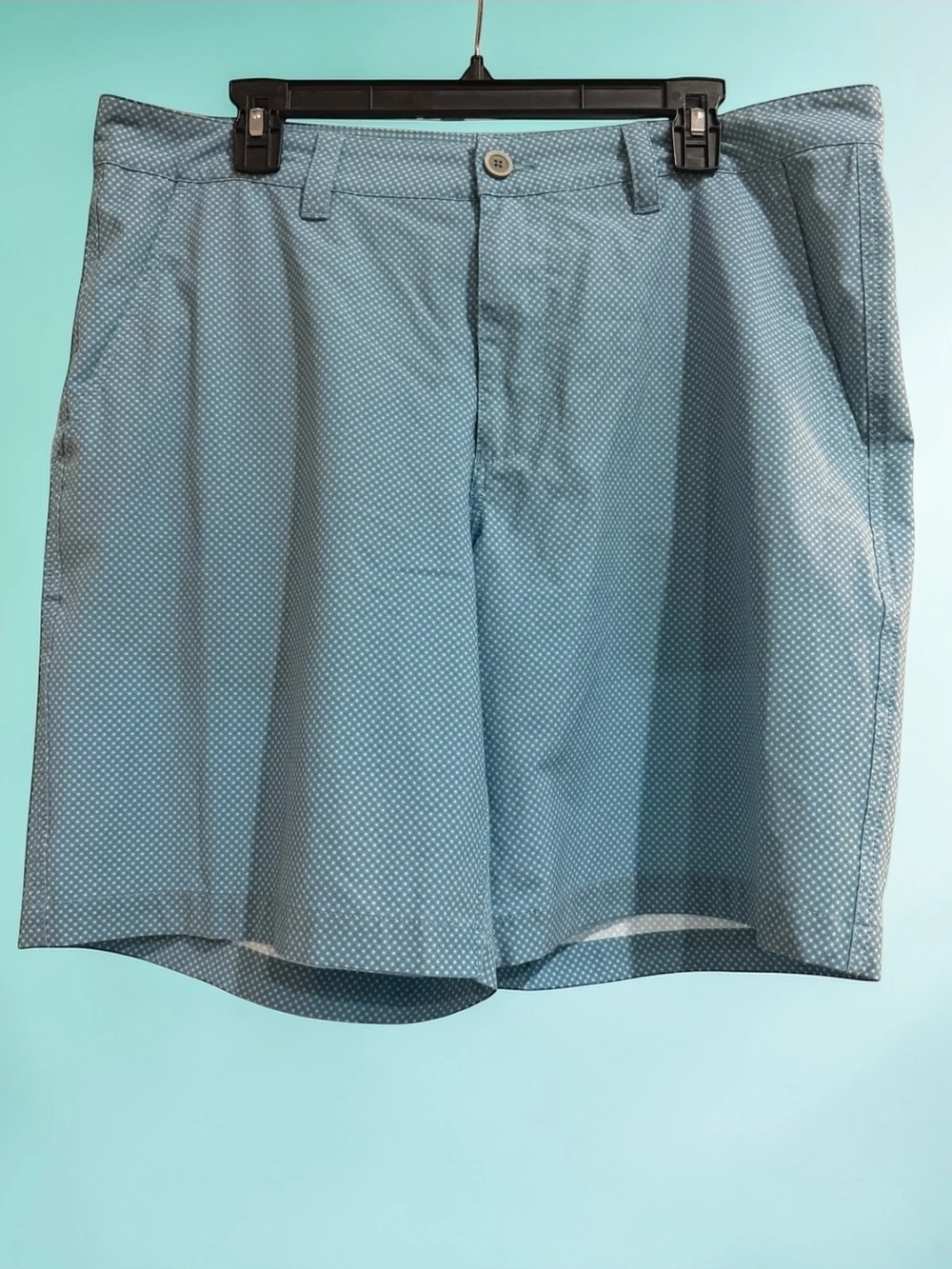 Southern Tide Shorts Mens 36 Blue PolkaDot Performance Stretch GolfCasual Preppy